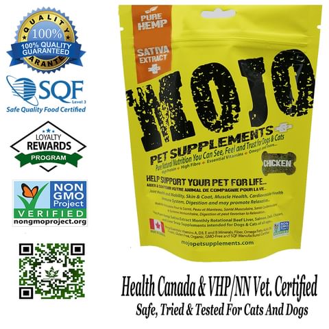 Mojo Pet Supplement Chicken 192g Full Spectrum Hemp Oil Extract