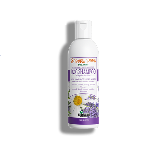 Natural Dog Shampoo for Hot Spots Sores Snappy Paws JT Pets