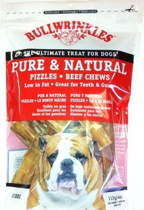 Bullwrinkles Pure Natural Pizzle Pieces Beef Chews 112g Ultimate Dog Treat JT Pets Hamilton JT Pets Natural Pet Food Supplies