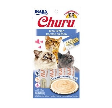 Inaba churu lickable purée natural hot sale cat treats